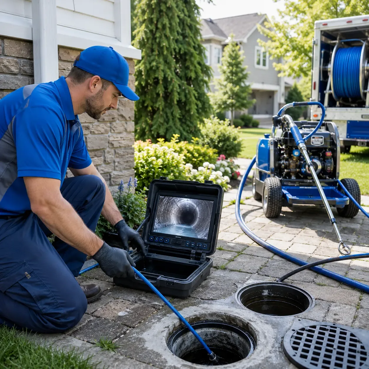 Outdoor drain cleaning professionals serving Battle Creek, MI